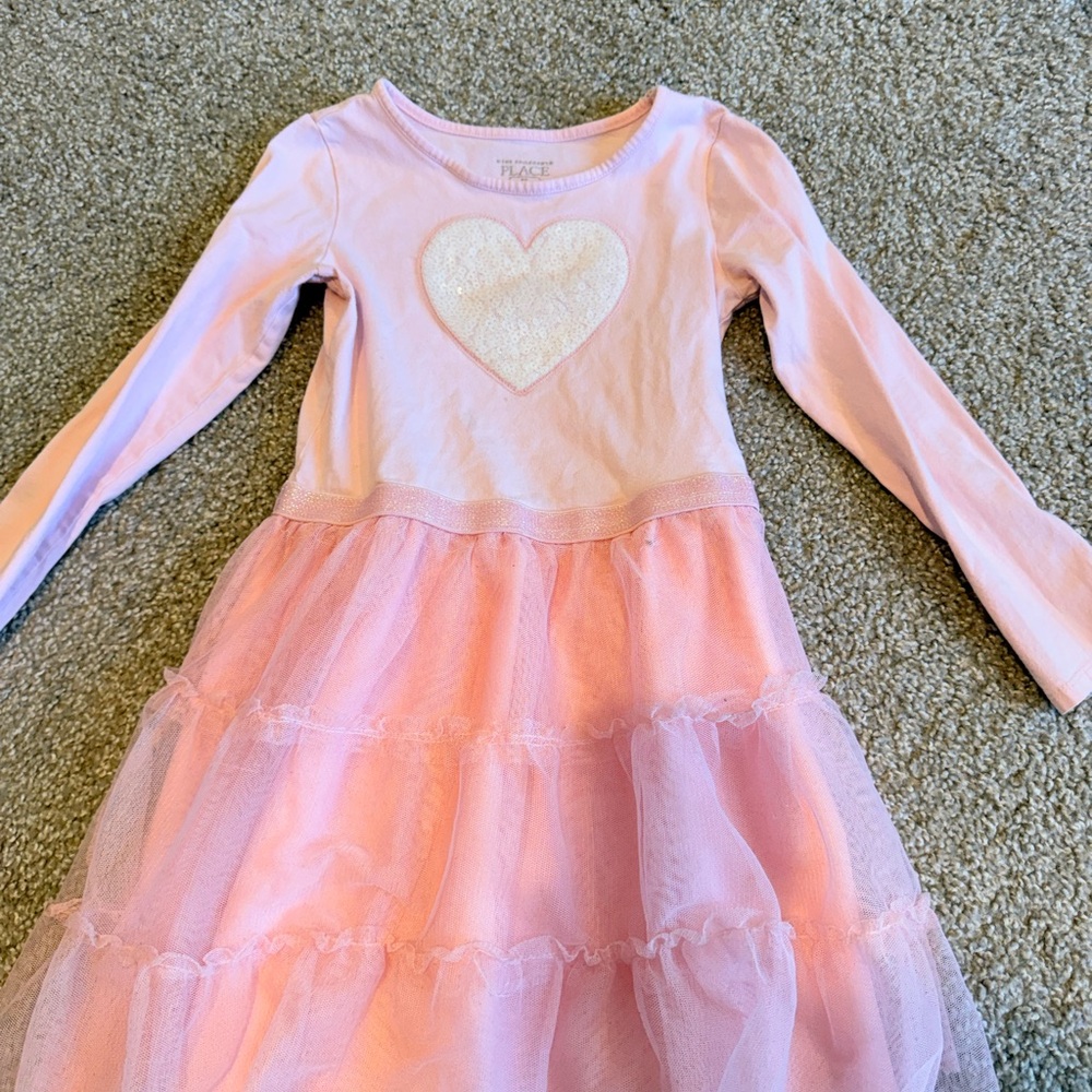 The Children's Place Pink Heart Dress